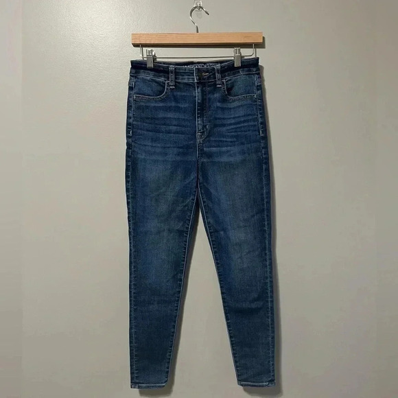 American Eagle Next Level Stretch Highest Rise Short Jegging Jeans - Picture 1 of 14